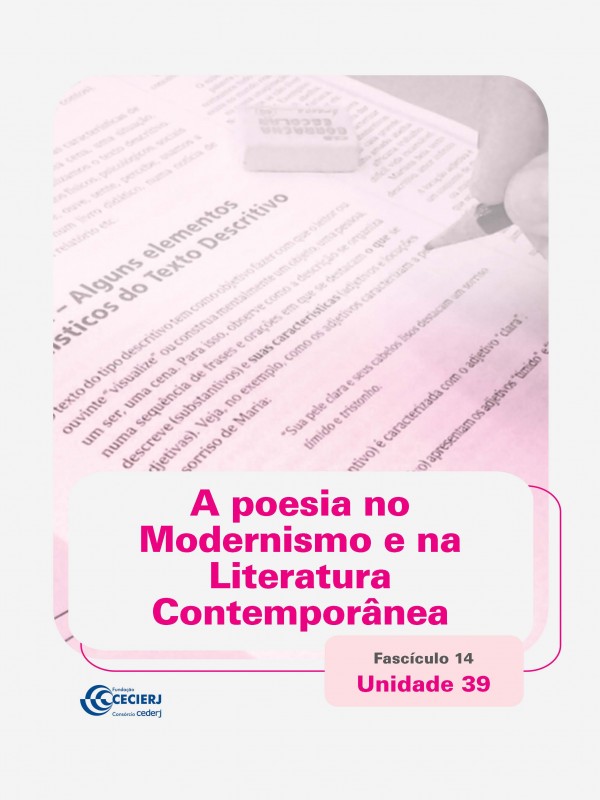 Língua Portuguesa Fascículo 14 Unidade 39 A poesia no Modernismo e